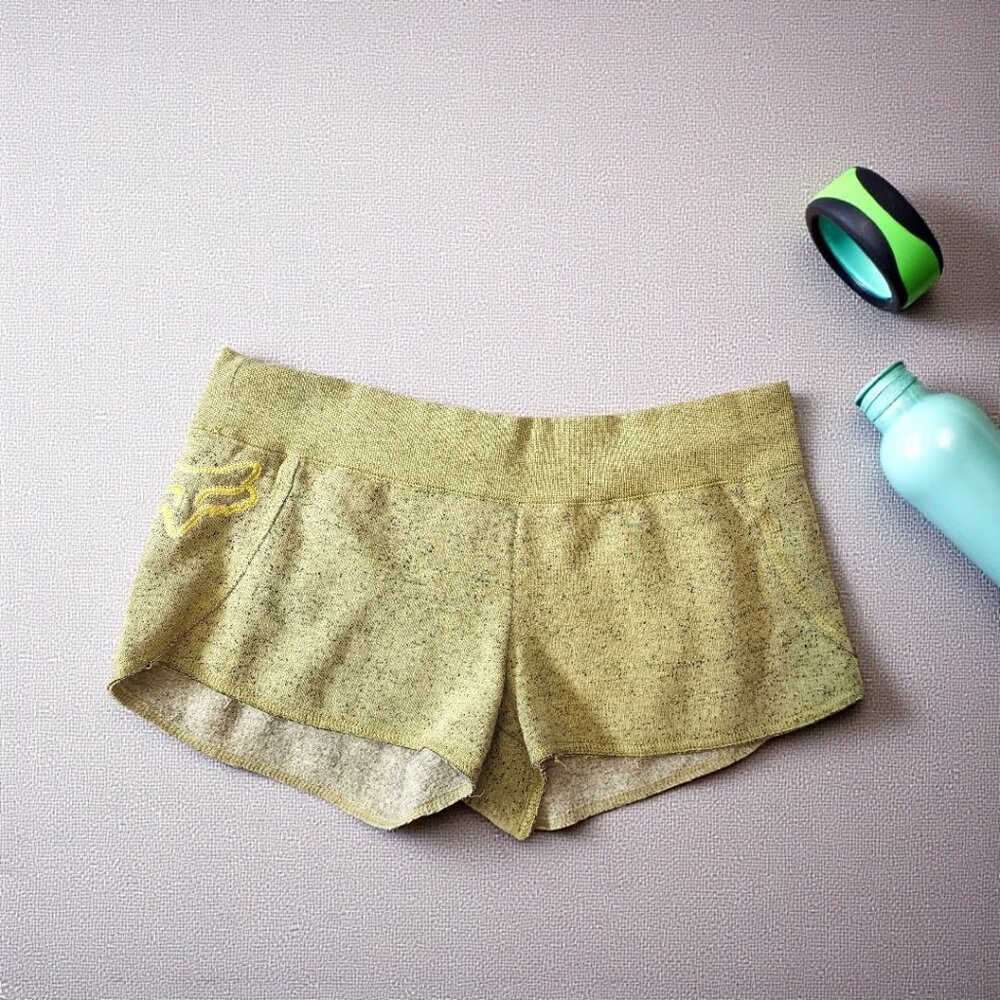 Fox Racing Lounge Shorts Women’s Medium – Soft Speckled Green Moto Style Logo - Picture 4 of 8